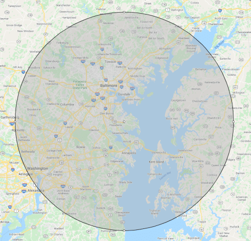 md sewer service area map Small