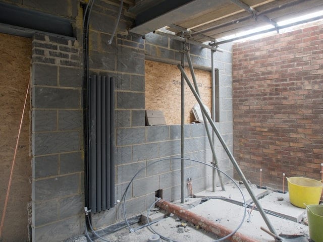 A room being remodelled 