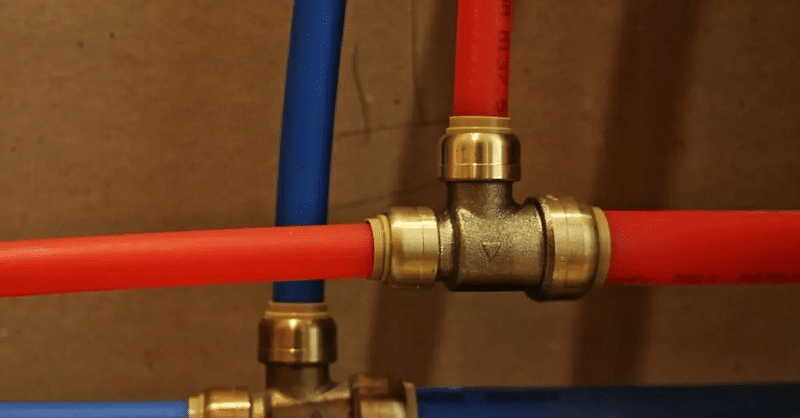 PEX tubing in a home 