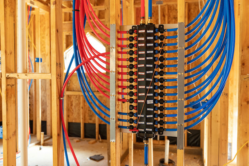 PEX tubing installation 