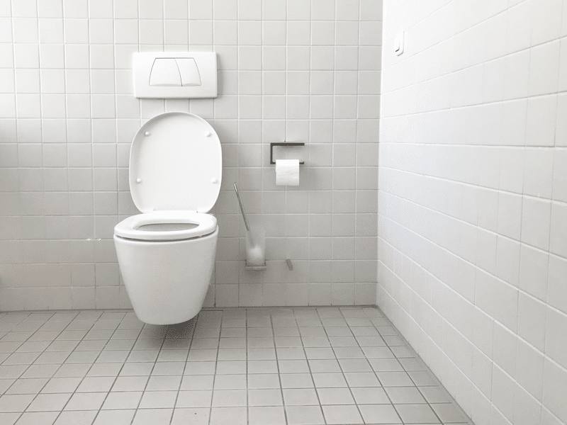 A modern toilet