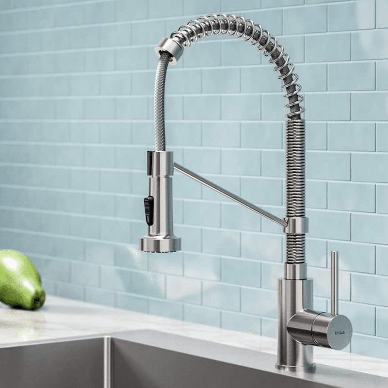 A kitchen faucet 