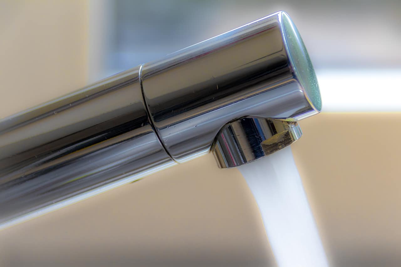 Faucet with water
