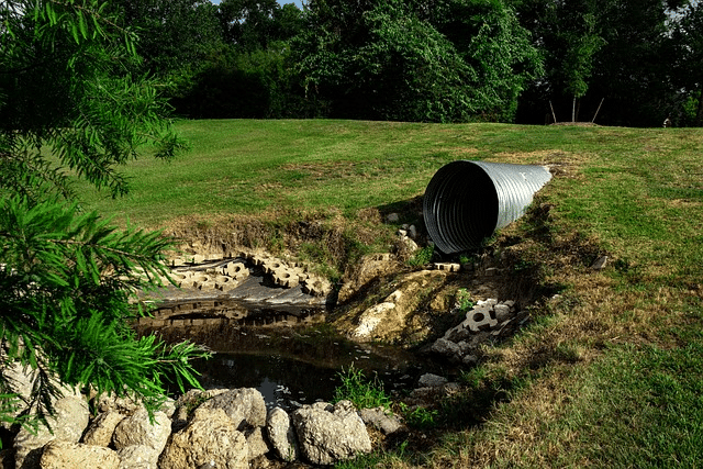 Medal pipe underground