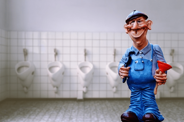 figure of a plumber
