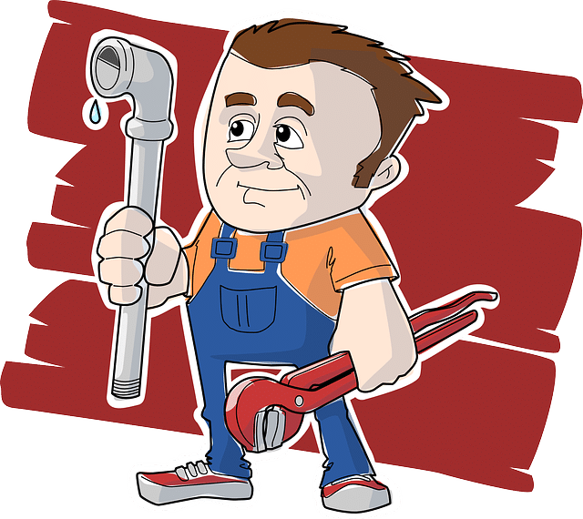 illustration of plumber