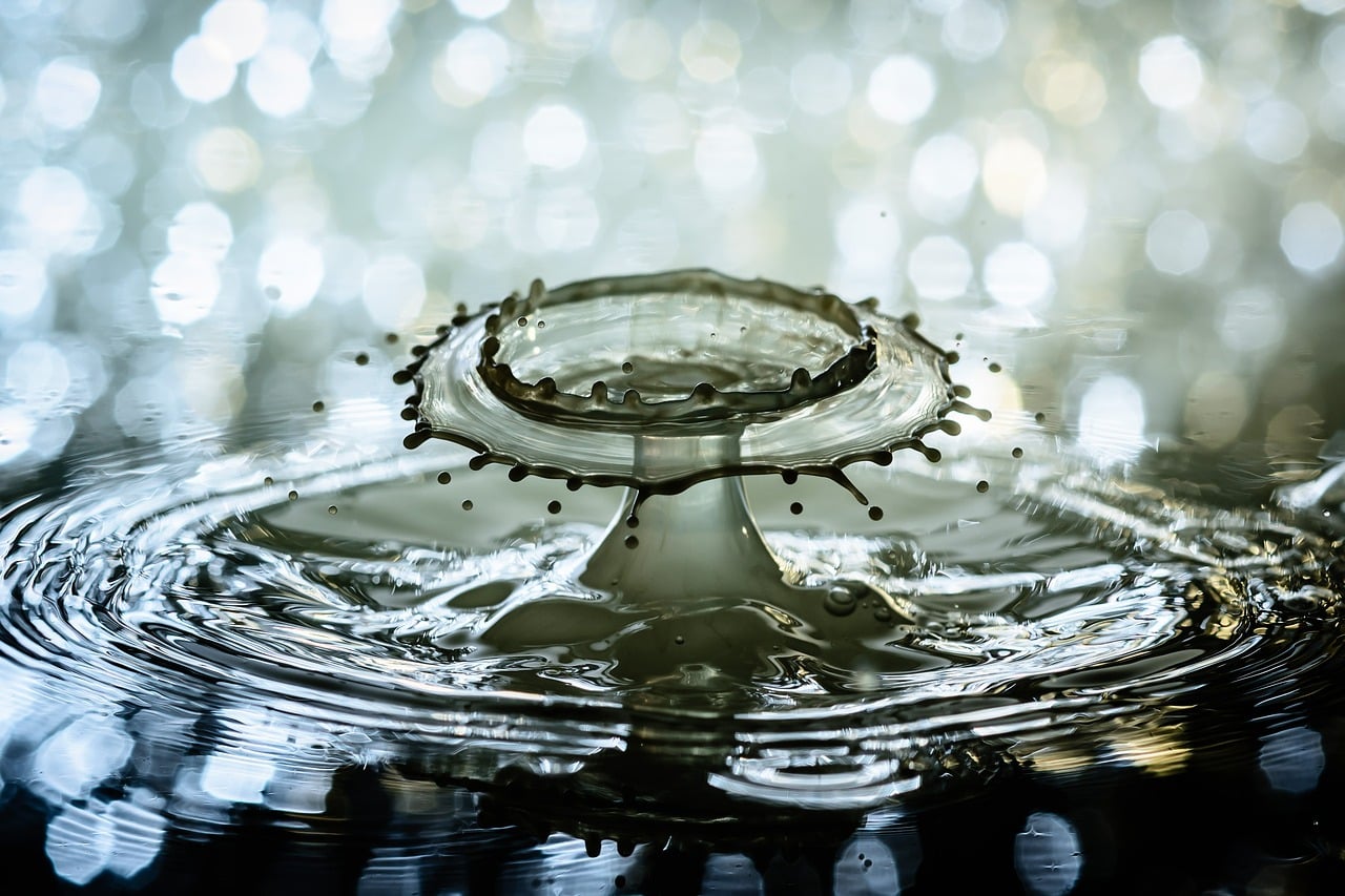 water, water drop, splash