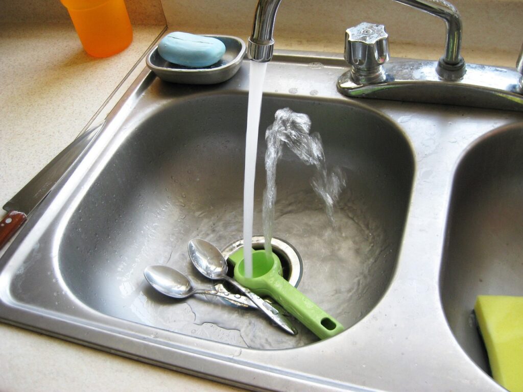 sink, kitchen, faucet, stainless, steel, home, soap, utensils, washing, interior, modern, tap, sink, sink, sink, sink, sink, faucet