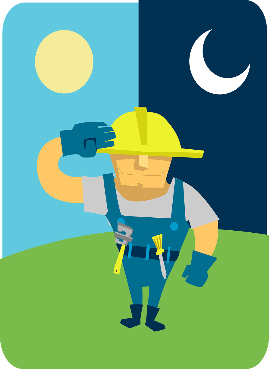 plumber, cartoon, wrench, salute, happy plumber, at your service, screwdriver, vector art, tool, plumber, plumber, plumber, plumber, plumber, salute